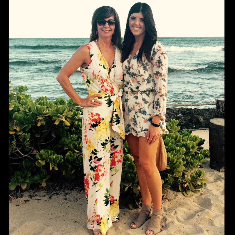 Nikki Poulos tropical jumpsuit